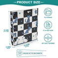 thumbnail image 3 of FORMRS 3 Ring Binder 1.5 inch with Pockets Set of 2 Clip Board 200 Sheets Capacity, Blue Cat Stars, 3 of 8