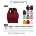 thumbnail image 5 of FashionMille Women's Buttoned Slevveless Casual Rib Racerback Crop Tank Top Summer Shirt, 5 of 5