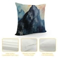thumbnail image 4 of JEUXUS Throw Pillow Covers  Blue Cold Abstract Mountains Splash Ink Digital Art Watercolor Nature Silver Cool Painting Emotional Cushion Case for Fall Home Decorative, 4 of 5