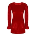 thumbnail image 5 of Qetyuw Women's Club Night Out Dresses Glitter Sequin Long Sleeve Velvet A-Line Dress Evening Party Cocktail Dresses for Women, 5 of 8
