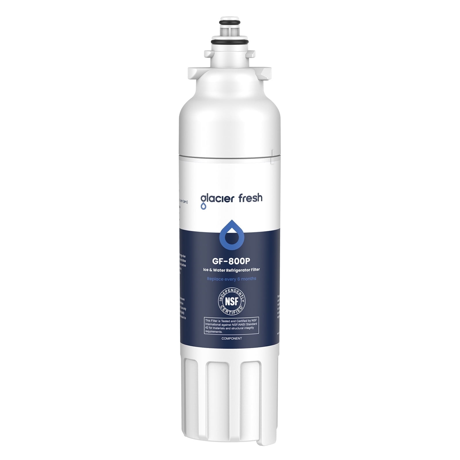 GLACIER FRESH Replacement for LT800P Refrigerator Water Filter, Compatible with LG LT800P, LT800PC, LSXS26326S, Kenmore 46-9490, 1 Pack