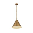 thumbnail image 2 of 6011P18-RB-Z-Lite-Eaton - 1 Light Pendant in Sleek Style - 18 Inches Wide by 15.5 Inches High-Rubbed Brass  Finish, 2 of 7