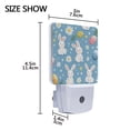 thumbnail image 4 of Yayeee LED Plug in Night Light for The Home with Auto Dusk to Dawn Light Sensors, 2 Pack, Cartoon Easter Bunnies, 4 of 6