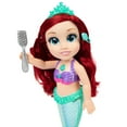 thumbnail image 6 of Disney Princess The Little Mermaid 14 inch Tall Singing Bath Time Play Ariel Doll and Flounder, 6 of 10