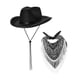 thumbnail image 2 of Conjunto Sombrero Vaquero y Pañuelo Strade Fareast Limited Negro, 2 of 8