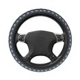 thumbnail image 3 of Elastic Steering Wheel Cover, Shark Wearing Swim Ring Stretch Thickening Car Steering Wheel Cover Women Men, Steering Wheel Protector Universal 15 in, 3 of 7