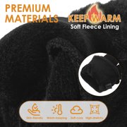 REDESS Womens Winter Gloves, Fleece Lined Touchscreen Windproof Gloves with Faux Fur Cuff
