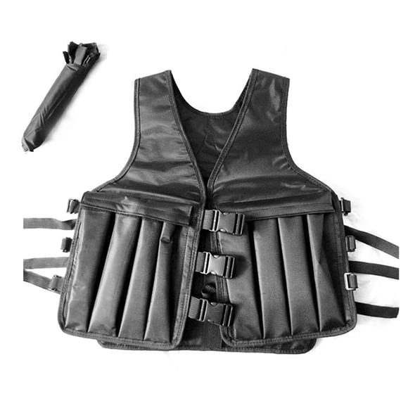 Gilet Lesté Ajustable pour Hommes, Gilet D\'entraînement Physique à Noyau Creux pour Entraînement, Course, Jogging, Aérobic