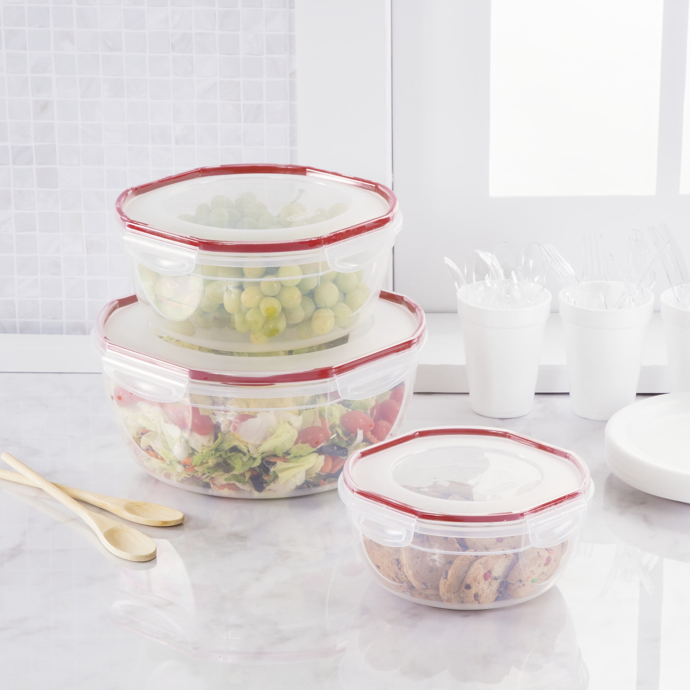 Sterilite Ultra•Seal™ 8.1 Qt. Bowl, Latching Food Storage Container, Air and Water-Tight, BPA-Free, Clear