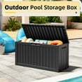 thumbnail image 2 of Bifanuo 80-Gallon Resin Deck Box with Lock, Waterproof Outdoor Storage Box for Patio Furniture, Garden Tools, Pool Supplies, Cushions & Seasonal Items, 2 of 6