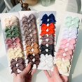 thumbnail image 3 of 10 Unids/Set Colorido Cinta Bowknot Clips De Pelo Para Bebé Niñas Hechos A Mano Arcos Horquilla Pasadores Headwear Niños Accesorios Regalo De Navidad, 3 of 4