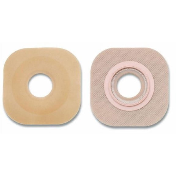 New Image Flextend Ostomy Barrier, Pre-cut, Extended Wear, Without Tape, 57 mm Flange, Red Code, 1-1/2 Inch Opening, 5 Count