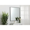 thumbnail image 3 of Metal frame rectangle mirror 36 inch in Black, 3 of 5