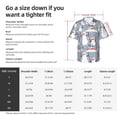 thumbnail image 5 of Fuzoiu Happy Snowmen Snowfall Print Hawaiian Shirt for Men, Summer Beach Casual Short Sleeve Button Down Shirts, Men’s Beach Summer Shirts with Pocket,Small, 5 of 7