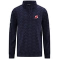 thumbnail image 2 of Men's Levelwear Navy New Jersey Devils Chameleon Quarter-Zip Sweatshirt, 2 of 3