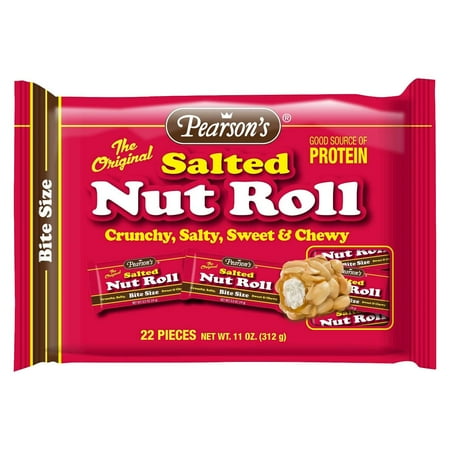 Rohl Nuts - s Salted Nut Roll Bite Size 22 Pieces 11oz. Pearson