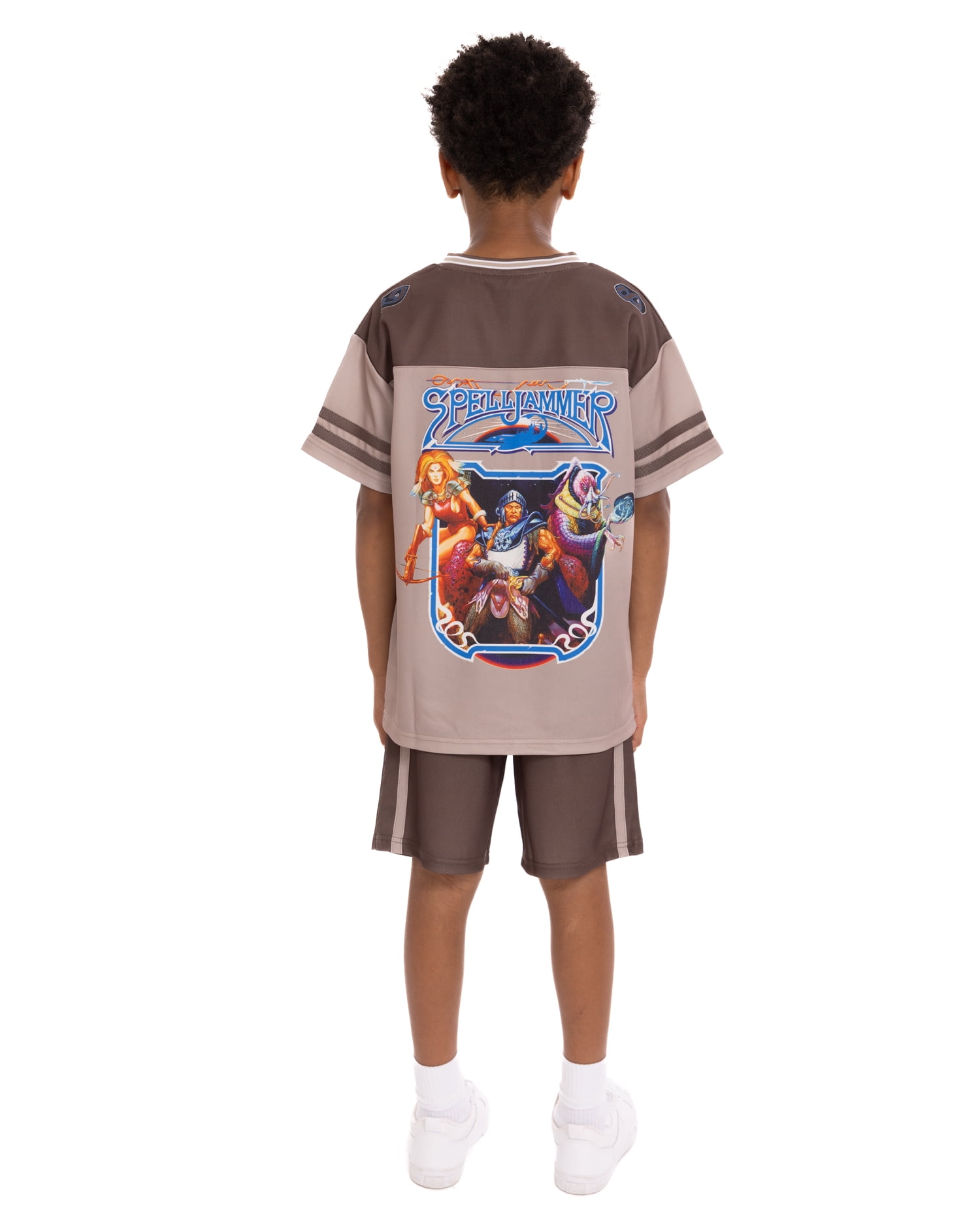 Dungeons & Dragons Boys V Neck Graphic Football Jersey and Shorts Set, Sizes 4-16