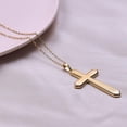 thumbnail image 2 of Stainless Steel Classic Plain Christian Cross Religious Church Prayer Pendant Necklace, 2 of 5