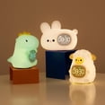 thumbnail image 3 of Reloj Despertador Inteligente con Luz LED y Diseño de Animales de , Control Táctil, Luz Relajante para Dormir, Reloj de Entrenamiento para Dormir, Dinosaurio., 3 of 5