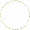 thumbnail image 2 of Auriga Fine Jewelry 14k Yellow Gold 3.85 mm Paperclip-Style Chain Bracelet for Women 7", 2 of 4