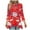 Red Plus Size Blouse for Women_g, variant on CYMMPU Tunic Tops 3/4 Sleeve Blouses for Women Dressy Casual Floral Printed Spring Tops Crew Neck Summer Trendy Shirts Loose Fit Flare Hem Hide Belly Tops to Wear with Leggings T-Shirts Khaki S