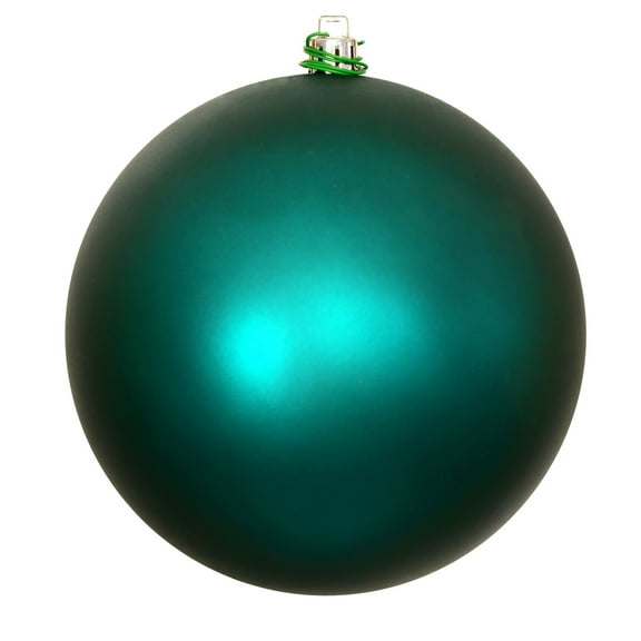 Vickerman 4.75" Dark Teal Matte Ball Ornament, 4 per Bag