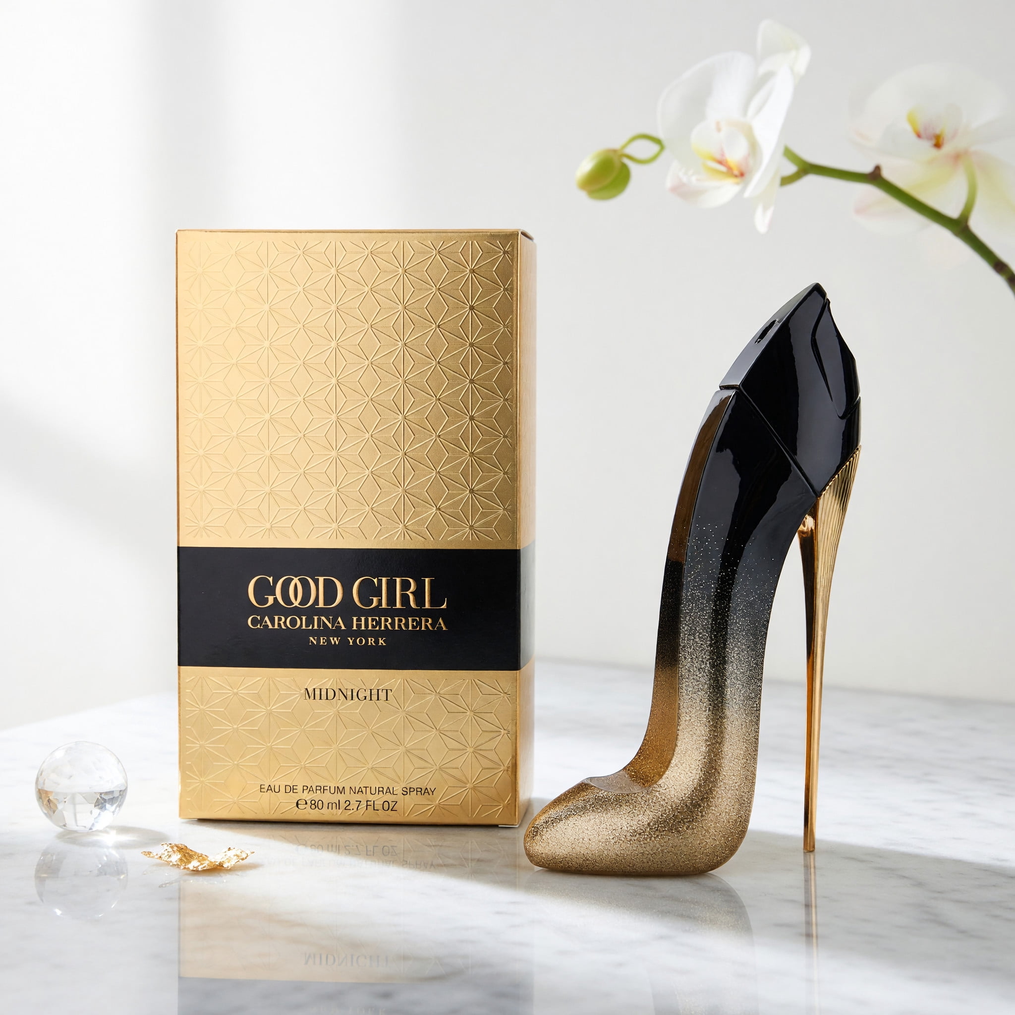 Carolina Herrera Good Girl Midnight EDP, Amber Floral, 2.7 oz