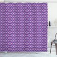 thumbnail image 1 of Ambesonne Geometric Shower Curtain, Diamond Shapes Lilac, 69"Wx70"L, Lavender Lilac and White, 1 of 3