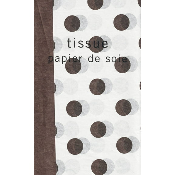 Hallmark 'Brown Polka Dot ' Tissue Paper (6 sheets)