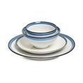 thumbnail image 5 of Sango Siterra Santorini 16-Piece Blue Round Dinnerware Set, Stoneware, 5 of 7