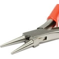 thumbnail image 4 of The Beadsmith Platinum Series German Round Nose Pliers, 4.75 inches (120mm) with Polished Steel Head, red PVC Comfort Grip Handle and Double-Leaf Spring, Tool for Jewelry Making, 4 of 8