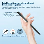 LRSE Universal Stylus Pen, Active Sensitivity Touch Screen Stylus Pen for ipad for ipad with Fast Charging for Tablets, Android,iPads, Laptops, Samsung Stylus Pen with 2 Pencil Tips and Usb, Black