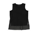 thumbnail image 1 of Alfani Womens Geo-Print Overlay Tank Top black S, 1 of 2