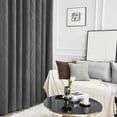 Deconovo Gray Blackout Curtains for Bedroom, 84 inch Long, Grommet Thermal Insulated Curtains