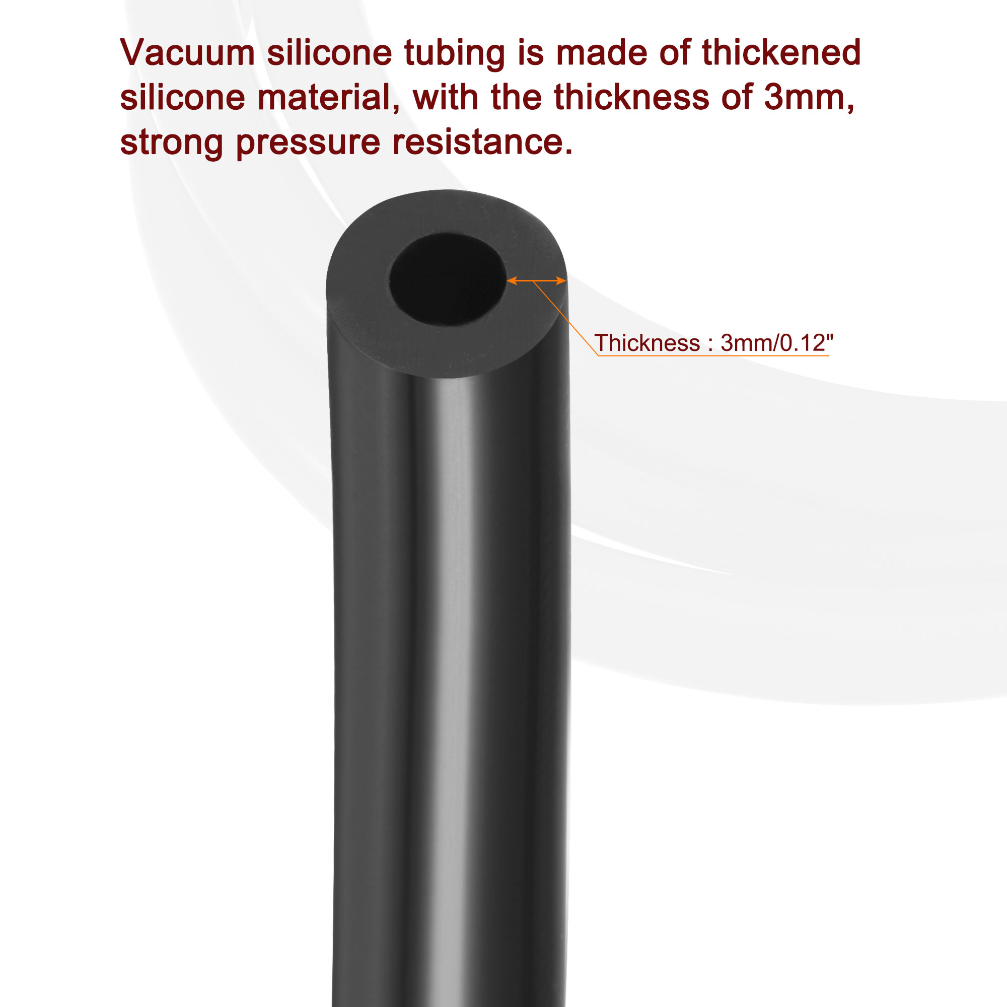 SICKSPEED 3m Pink Silicone Vacuum Hose – 4mm High Temp Engine Bay Dress Up
