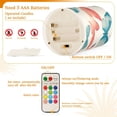 thumbnail image 5 of Yayeee Flameless Candles with Remote Flickering Battery Operated Multi Color Changing, Watercolor Butterflies, 5 of 7