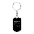 thumbnail image 1 of My Cat And I Stainless Steel or 18k Gold Premium Swivel Dog Tag Keychain, 1 of 8