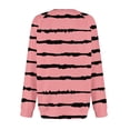 thumbnail image 5 of Tranfacy Longues Chemises à Manches pour Femmes, Chemises pour Femmes, Haut à Manches Longues pour Femmes Imprimé à Col en V avec Manches Raglan, Chandail Décontracté pour Tenues de Mode Automnales Quotidiennes, 5 of 5