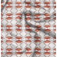 thumbnail image 1 of Soimoi White polyester Crepe Fabric Crabs Ocean Print Fabric by Yard 52 Inch Wide, 1 of 6