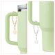 thumbnail image 3 of Uxcell 2 piezas de accesorios de encanto de letras, encanto de cadena redonda para taza, dorado/plata (letra A), 3 of 5