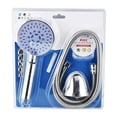 thumbnail image 1 of 3pcs/set Universal Bathroom Hand Rainfall Shower Head Pressurized Hand-held Showerhead Hose and BaseShower, 1 of 6