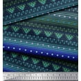 thumbnail image 3 of Soimoi Rayon Fabric Dot,Stripe & Geometric Ethnic Printed Fabric 1 Yard 42 Inch Wide, 3 of 3