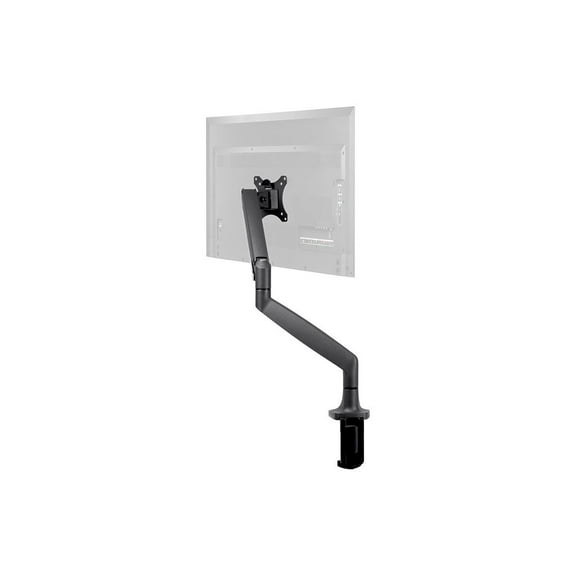Monoprice Smooth Full Motion Single Monitor Adjustable Gas Spring Desk Mount - Black, Supports Up to 34 inch Monitors, 19.8 LBS Display Weight