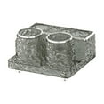 thumbnail image 2 of deevoka Toothbrush Cup Holder Set Bathroom Countertop Organizer Modern Bathroom Cups Grey, 2 of 9