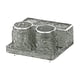 thumbnail image 2 of Juego de portacepillos de dientes y vasos, organizador de baño, elegante juego de accesorios de baño Gris, 2 of 9
