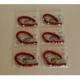Kellys Anise Scented Red White Worms for Fish 6 Pack Bundle Pre Rigged