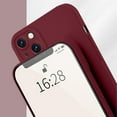 thumbnail image 5 of for iPhone 13 Case for Women with Full Camera Lens Protection, Silicone Girly Cute Side Soft Ultra Slim Shockproof Protective Lightweight Phone Cover for iPhone 13, Winered, 5 of 9