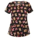 thumbnail image 1 of Puntoco mujeres moda manga corta cuello tops uniforme de trabajo blusa camisa Puntoco Puntoco-5842, 1 of 3