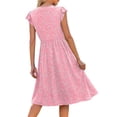 thumbnail image 5 of Fantaslook Summer Dresses for Women Ruffle Sleeve V Neck Midi Dresses Fashion Casual Flowy Vacation Sundress, 5 of 9