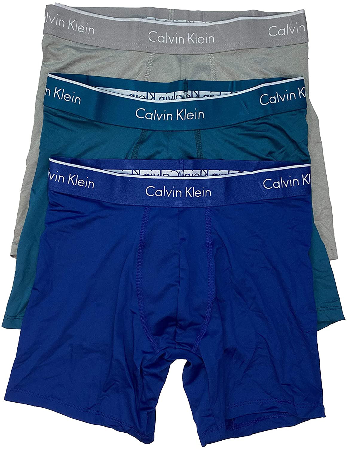 Calvin Klein Men's Underwear Microfiber Stretch 3-Pack Boxer Brief -  